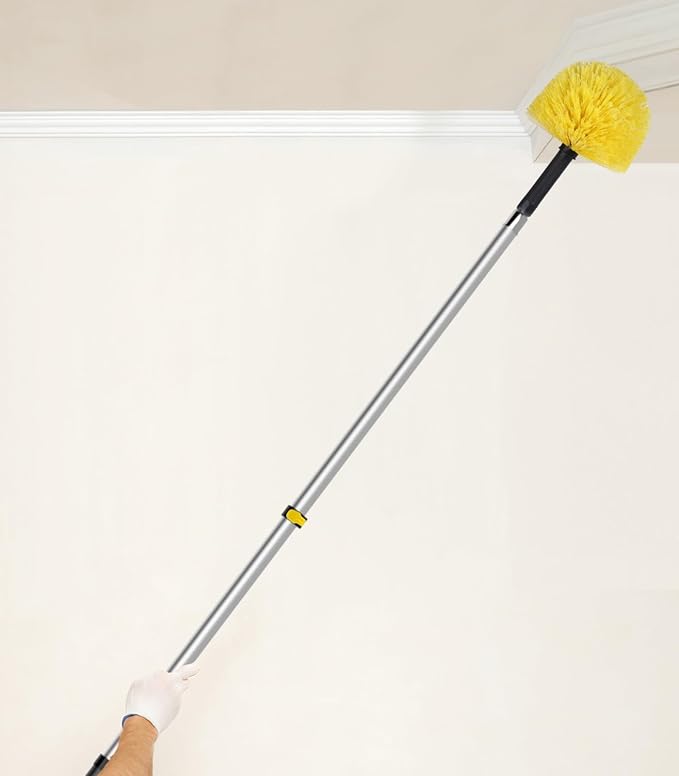 Cobweb Duster Head Brush, Screw on Spider Web Duster Brush Replacement Head - Image 3