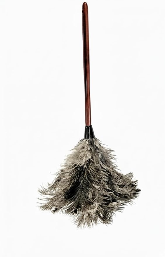 28-29" Natural Ostrich Feather Duster - Image 8