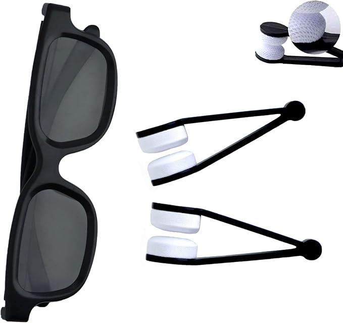 10 Pcs Mini Sun Eyeglasses Cleaning Clip, Glasses Eyeglass Microfiber - Image 2