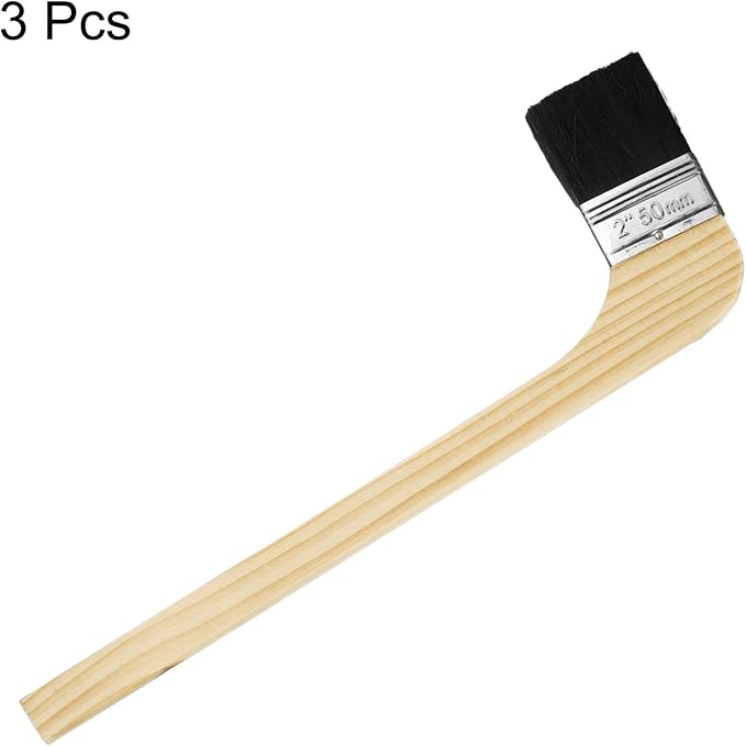 HARFINGTON Paint Brush 3Pcs 2" Brush Width Reusable Variety Angled Bend Brushes - Image 3