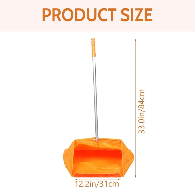 Windproof Trash Grabber with Clamp and Dustpan 33.07X20.07X12.20In Outdoor - Image 5