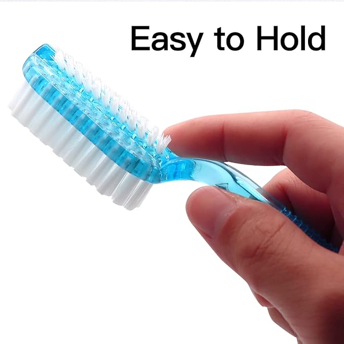 Handle Grip Fingernail Brush Two Sided Nail Brush Foot Scrub Brush Soft Stiff - Image 6