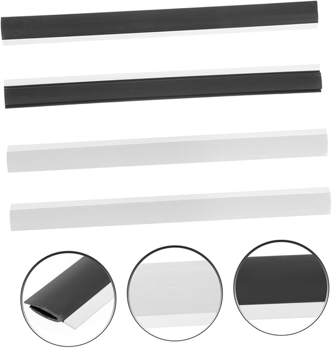 ABOOFAN 4pcs Rubber Dustpan Lip Replacement Strips Soft Edge Seal - Image 7