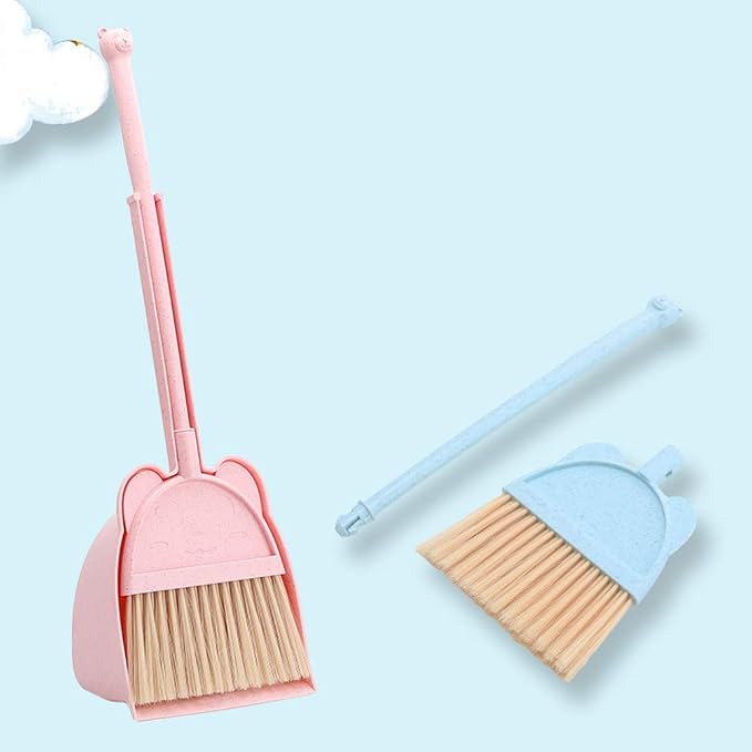 Mini Broom with Dustpan for Kids, Little Housekeeping Helper Set - Image 3
