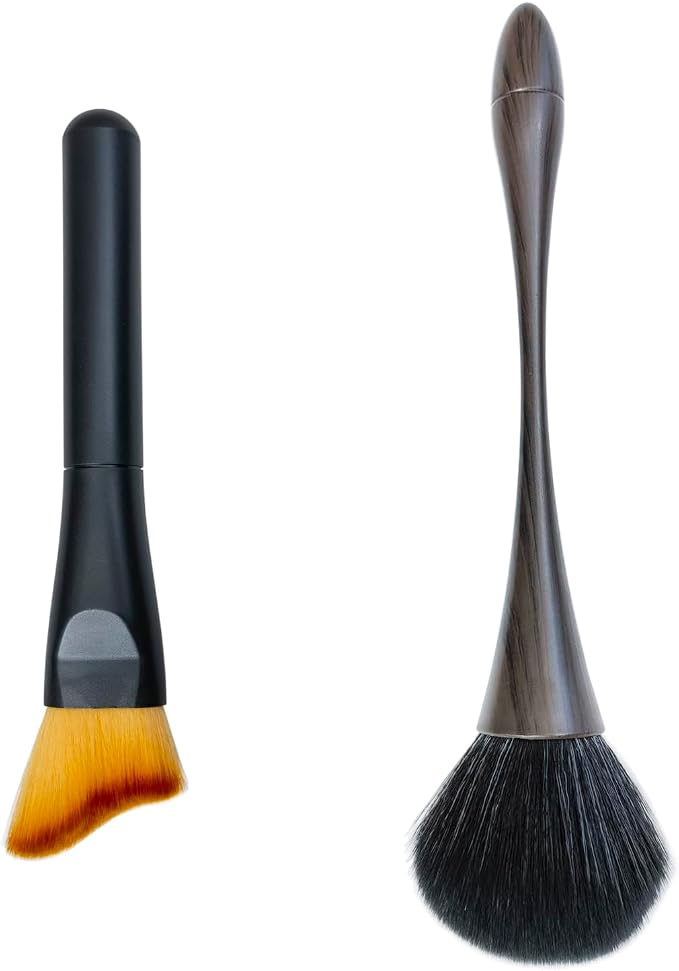 2 Pack Exquisite Dusting Brush Kit, Small Dust Brushes, Feather Duster by BAIDOON