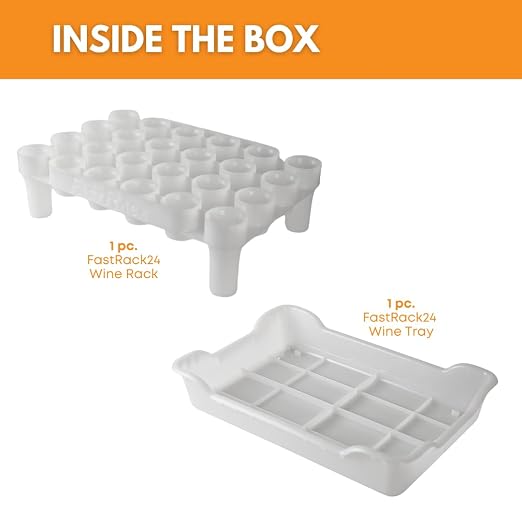 FASTFERMENT - 24-Bottle Drying Rack & Tray| Bottle Drying Tree Alternative | - Image 2