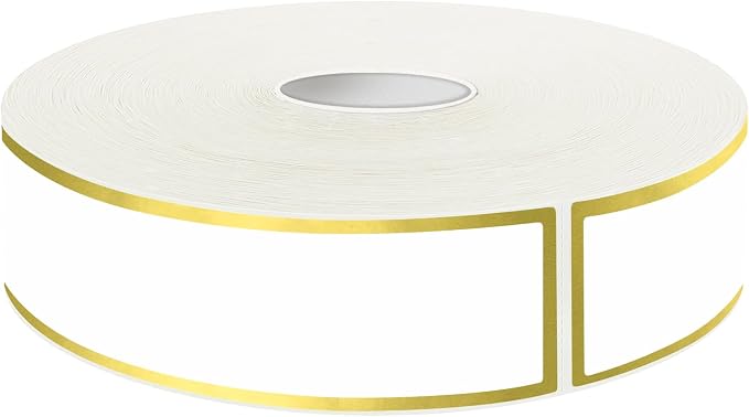500 Golden Border Removable Freezer Labels Water Oil Resistant by Yeachlaing