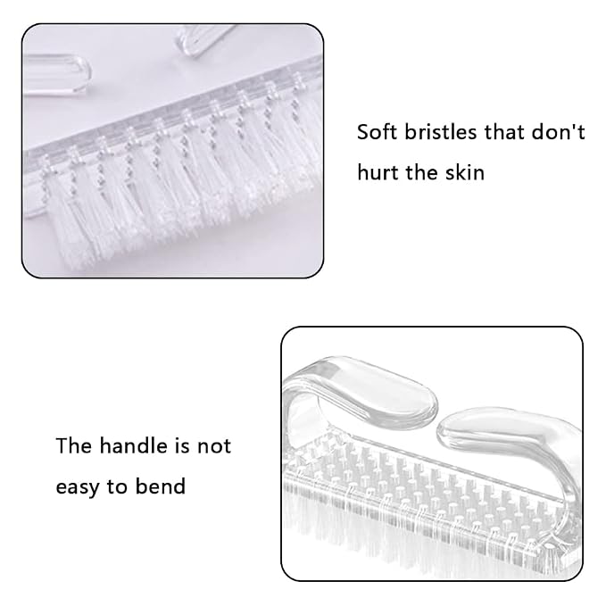 5 Pcs Handle Grip Nail Brush for Cleaning Fingernails, Nail Scrub Brush - Image 4