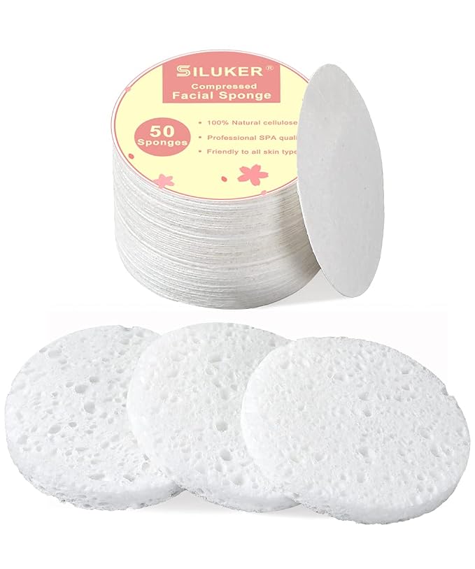 50-Count Compressed Facial Sponges by SILUKER