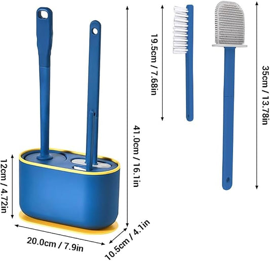 Toilet Brush Set, Bathroom Accessories, Toilet Bowl Cleaners, Deep Cleansing - Image 2
