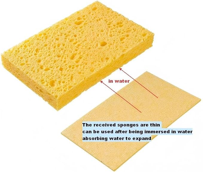 Kitchen Sponges- Heavy Duty Cellulose Scrub Dish Sponge - Image 2