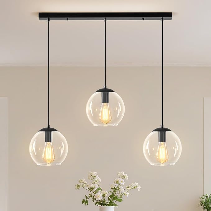 Globe Pendant Light, Modern Hanging Lighting Fixture, Classic Cluster Chandelier by LMSOD