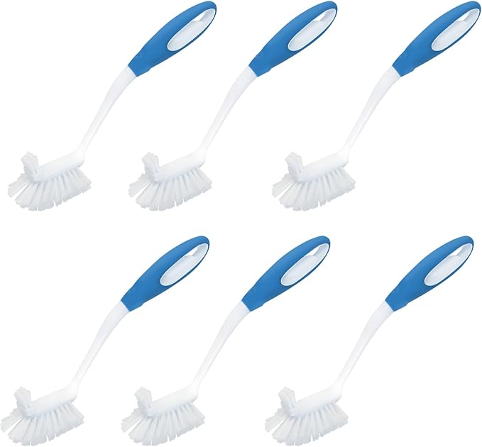 LOLA Pro Utility All Purpose Kitchen Cleaning Brush, 6 Pack, Durable Bristles by LolaProducts