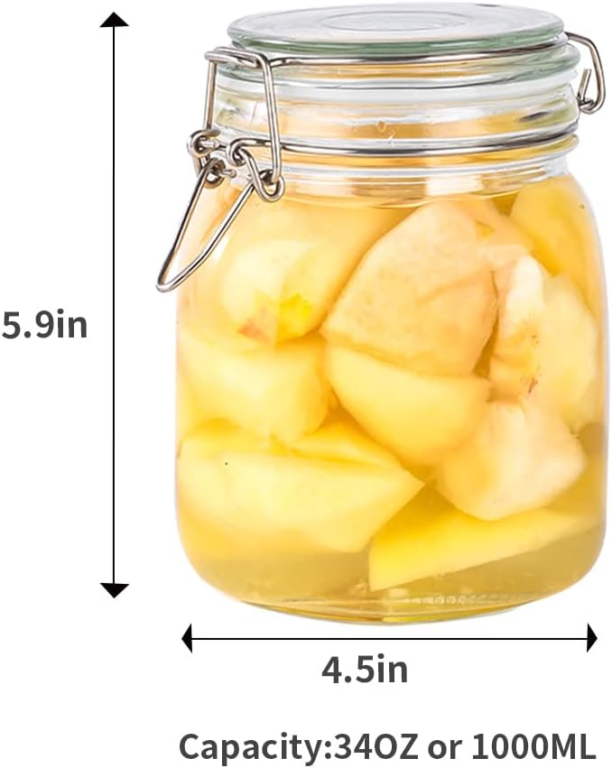 32oz Glass Food Storage Jars - Image 2