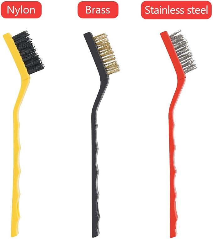 9pcs Detailing Brush Set, Interior Cleaning Brush, Steel Wire & Tire Brush - Image 4