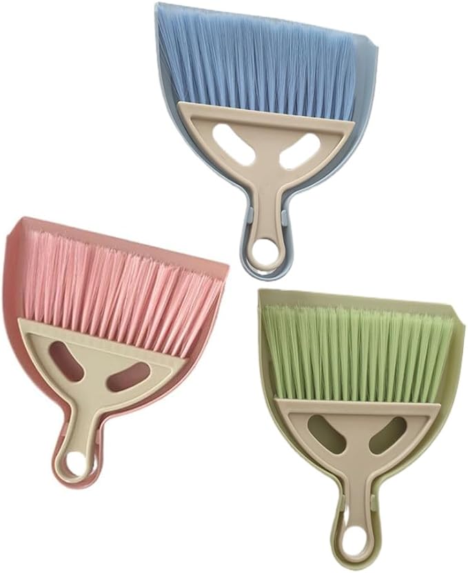 3 Pack Mini Broom and Dustpan Set by Ebonee