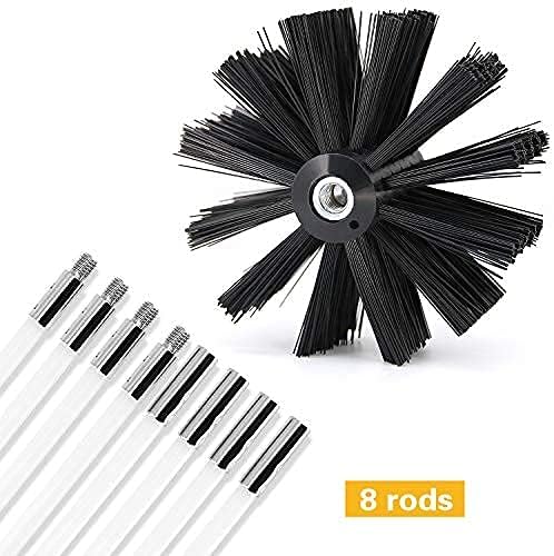 10 Feet Dryer Vent Cleaner Kit, Dryer Duct Cleaning Kit, Includes 8 Flexible - Image 9
