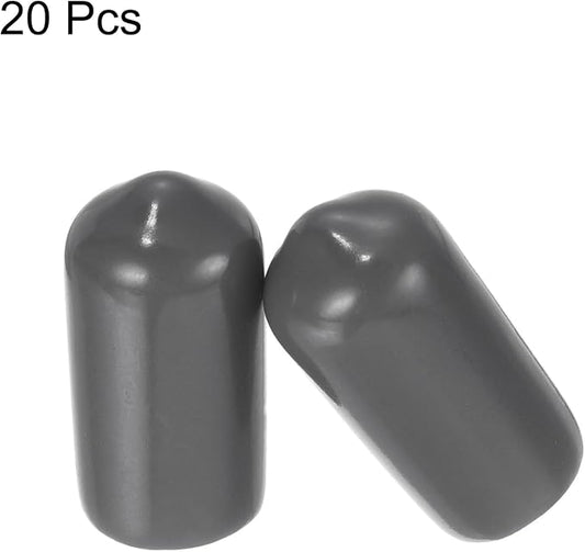uxcell 20pcs Rubber End Caps 8mm ID Vinyl PVC Round Tube Bolt Cap Cover Screw - Image 2