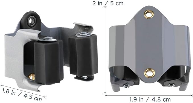 Broom Holder Wall Mount 10 Pack Heavy Duty Metal Mop Broomstick Shovel Handle - Image 2