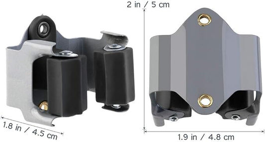 Broom Holder Wall Mount 10 Pack Heavy Duty Metal Mop Broomstick Shovel Handle - Image 2