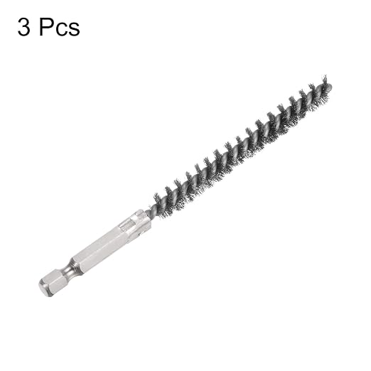 HARFINGTON 3pcs Stainless Steel Bore Brush 8mm Dia Cleaning Wire Brush - Image 3