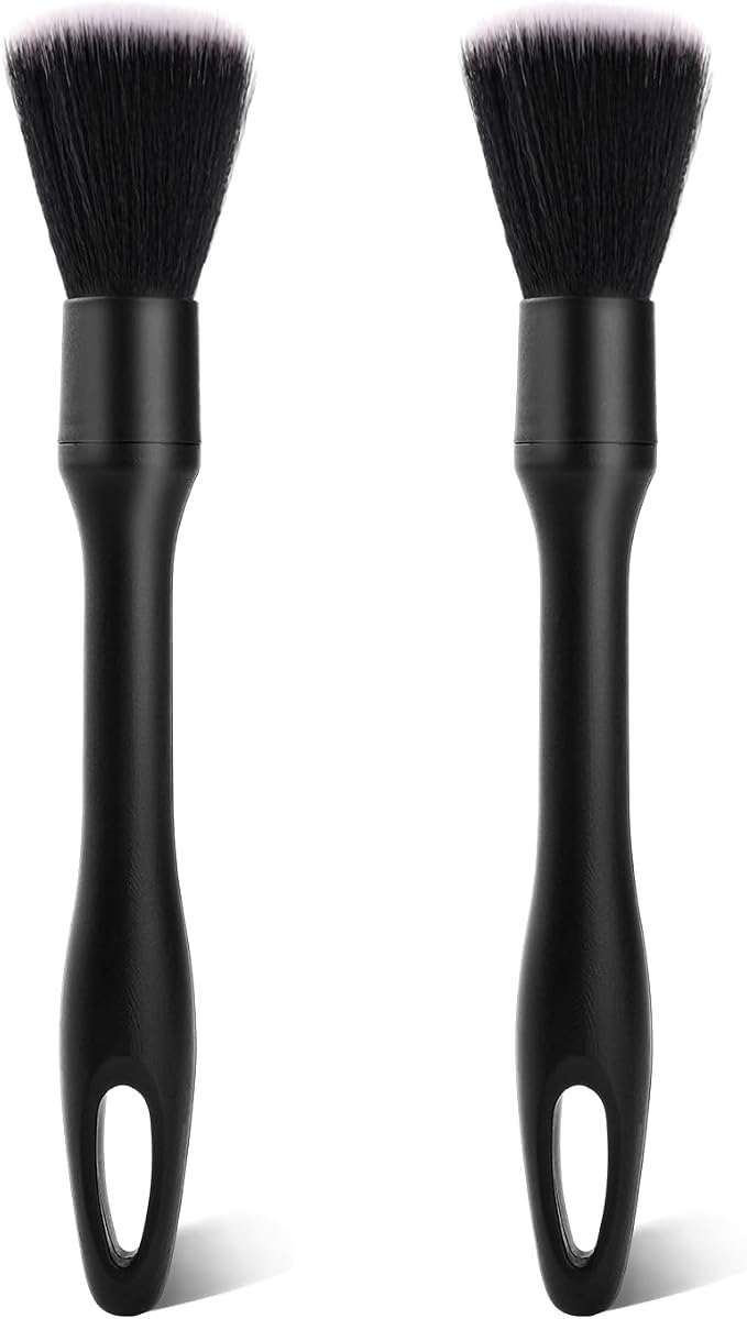 2PCS Car Detailing Brush Set, Ultra Soft Bristle Auto Interior Cleaning Brushes by JsqFogey