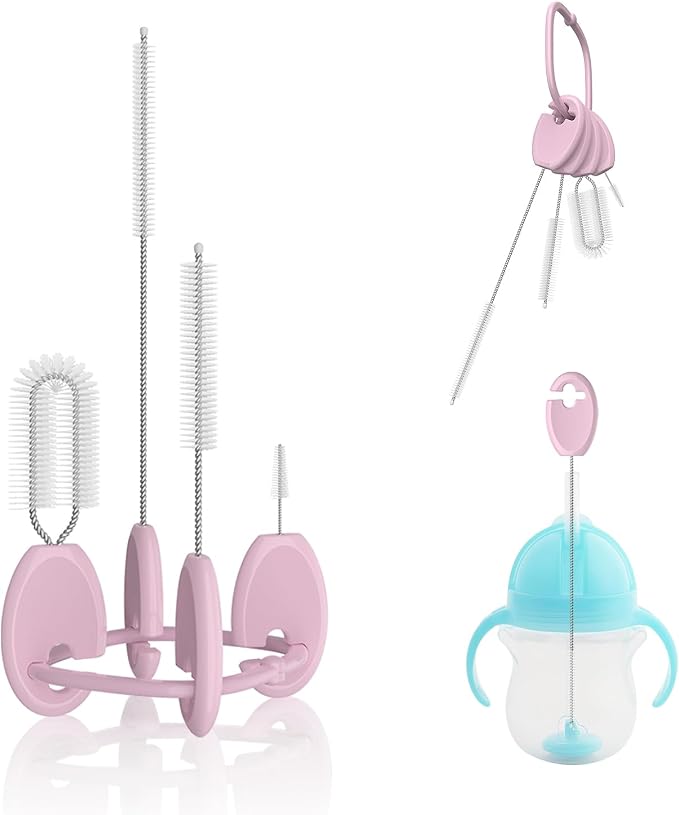 Baby Straw Brush Set, 4 Piece Cleaner Kit by VOGOGE