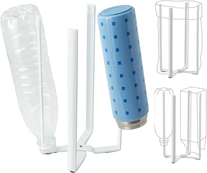 Kitchen Stand Holder, Plastic Bag Drying Rack, Bottles and Cups, Shelf Trash Bag - Image 2