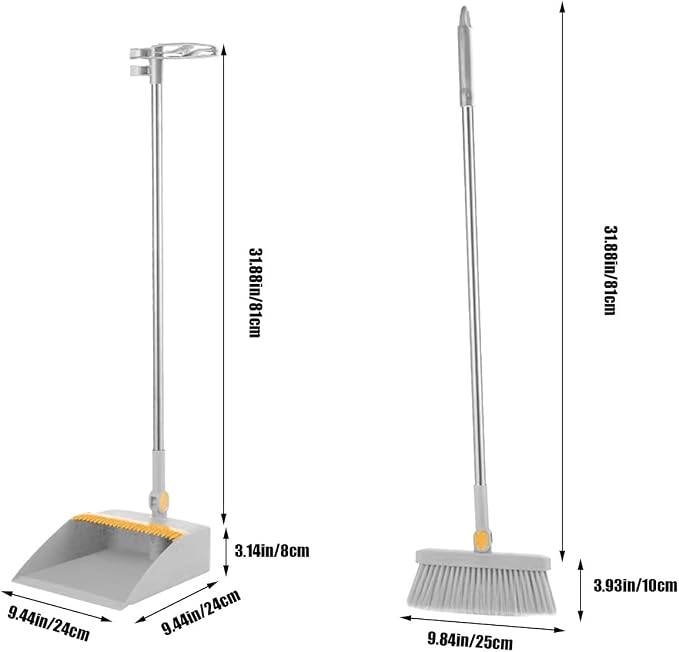 Broom with Dustpan Combo Set 180-degree Rotatable Brooms and Dustpan Set - Image 2