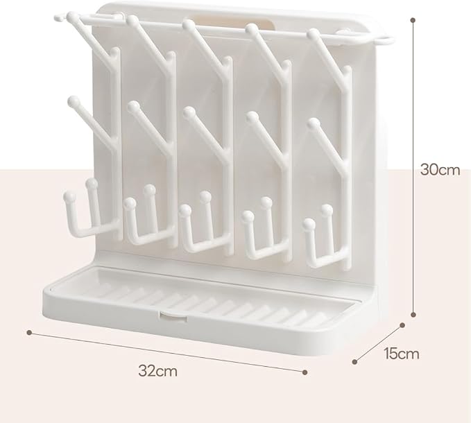 LUNELL Baby Bottle Drying Rack, Vertical Space-Saving Organizer - Image 8