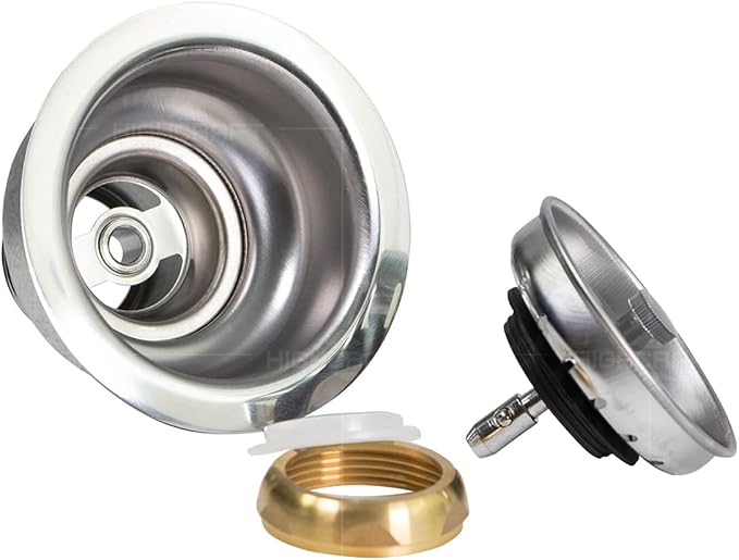 Highcraft 9754 Kitchen Sink Stainless Steel Drain Assembly - Image 2
