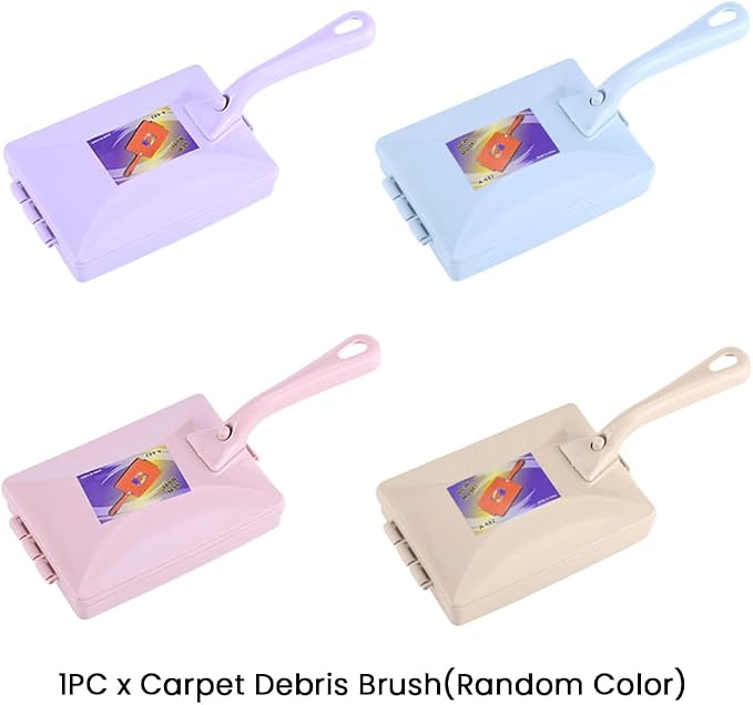 Carpet Debris Brush, Plastic Handheld Cleaning Brush Multi-Functional Handheld - Image 3