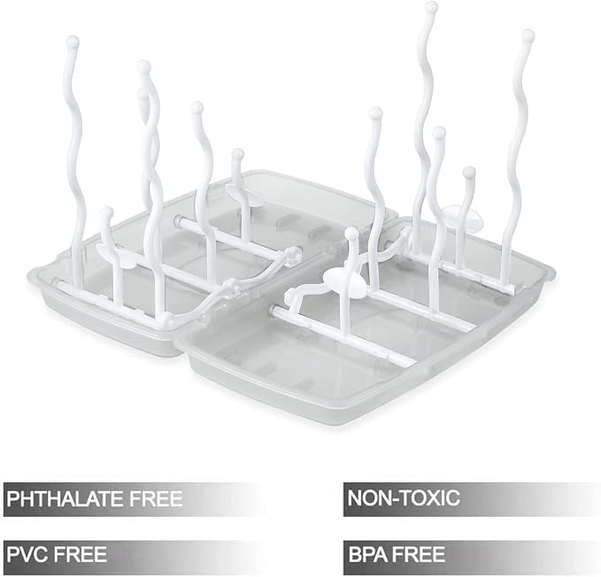 PandaEar Travel Bottle Drying Rack Space Saving| Portable Baby Bottle Dry Rack| - Image 5
