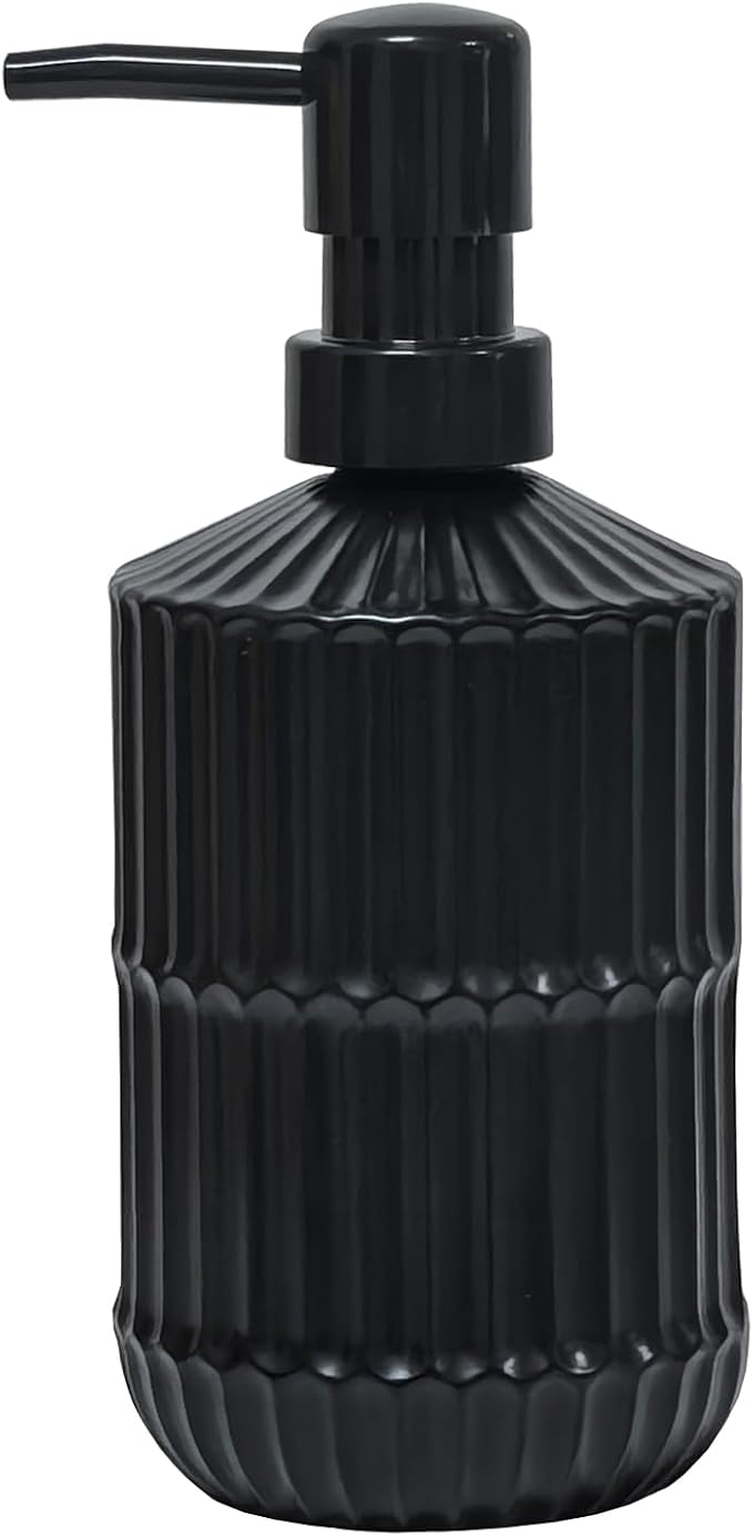 Black Glass Soap Dispenser by YYTSGG