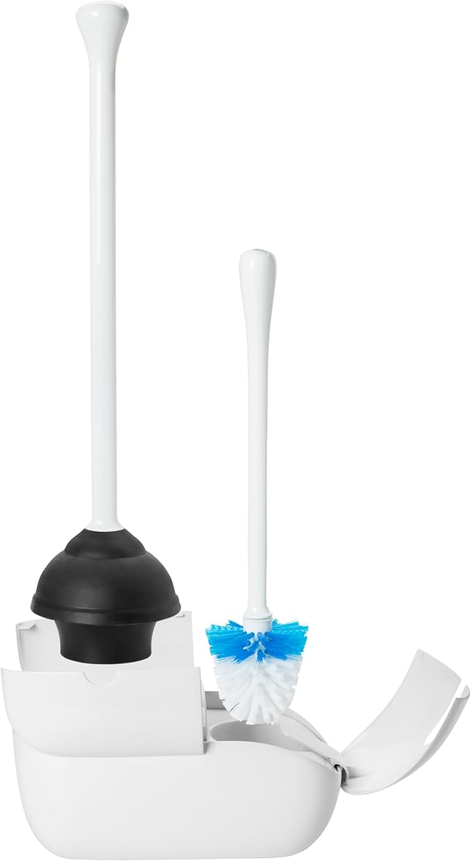 OXO Good Grips Toilet Brush & Plunger Combo by OXO