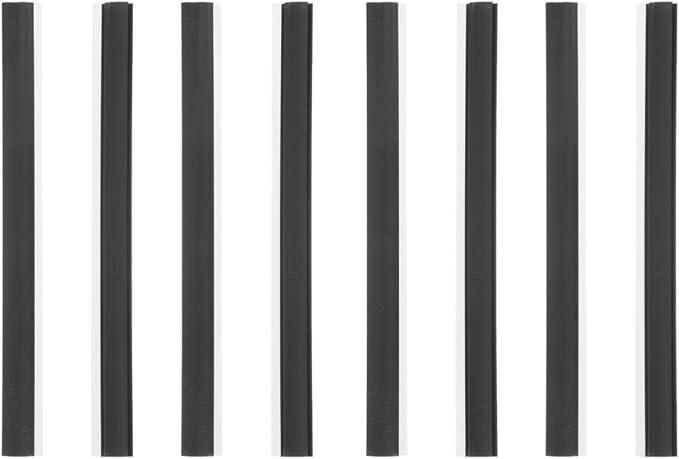 Baluue 8pcs Dustpan Edge Strips Replacement Rubber Lip 26cm Soft Black Dustpan by Baluue