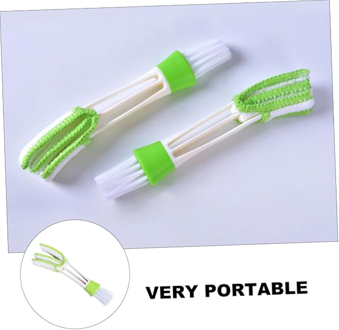 Didiseaon 3pcs Car Air Vent Cleaning Brush Double-Ended Interior Crevice Brush - Image 3