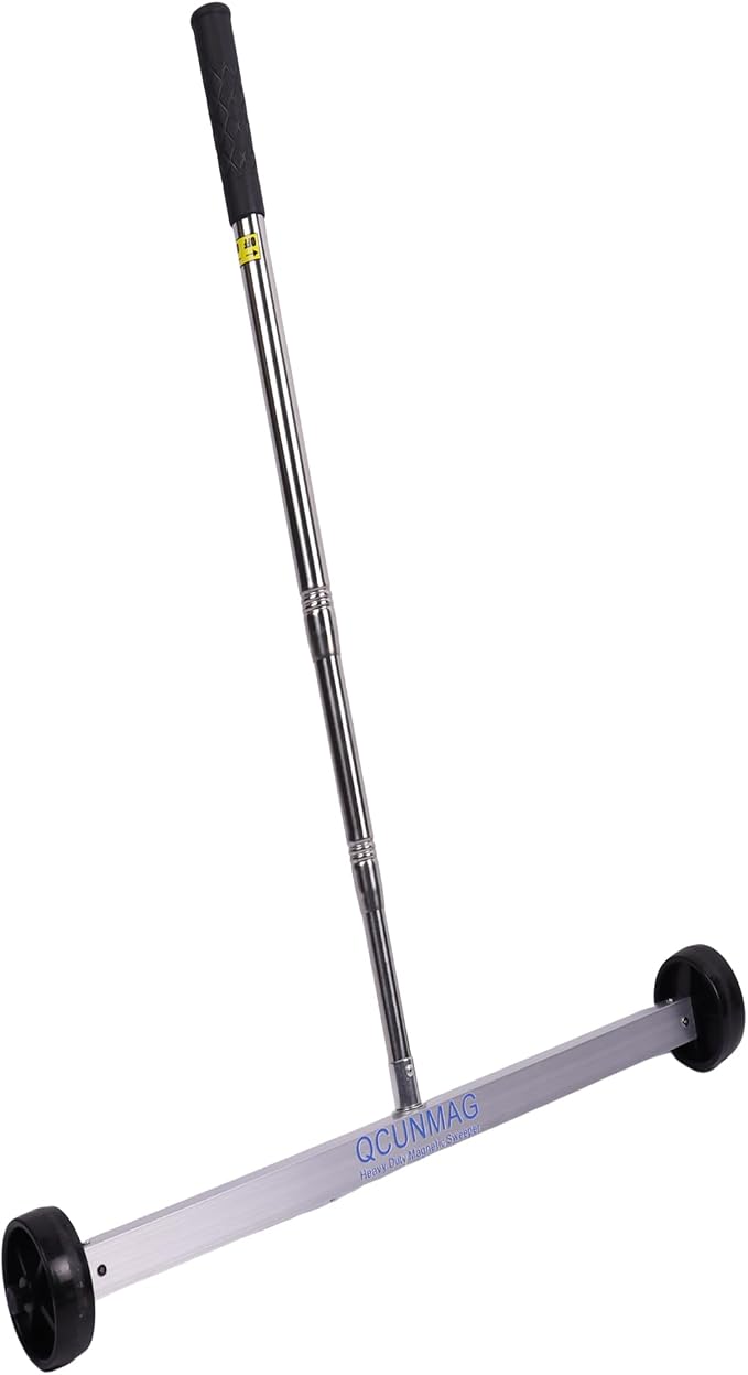 17-Inch Rolling Magnetic Sweeper by Qcunmag
