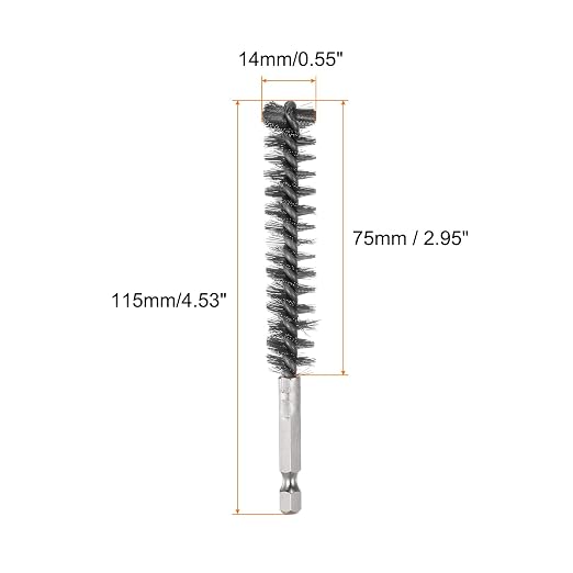 HARFINGTON 5Pcs Bore Brush Stainless Steel 14mm Dia Cleaning Twisted Wire Brush - Image 2