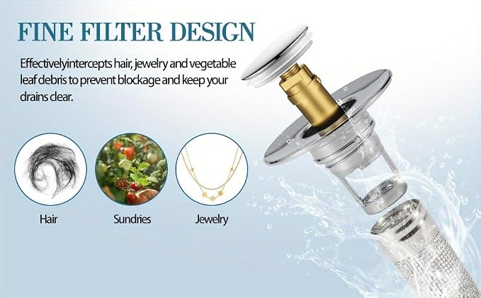 Bathroom Sink Stopper Hair Catcher - Image 7