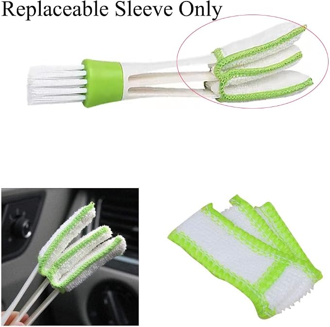 7 Pack Mini Duster Microfiber Sleeves Replacement Double Ended Car Air Vent - Image 3