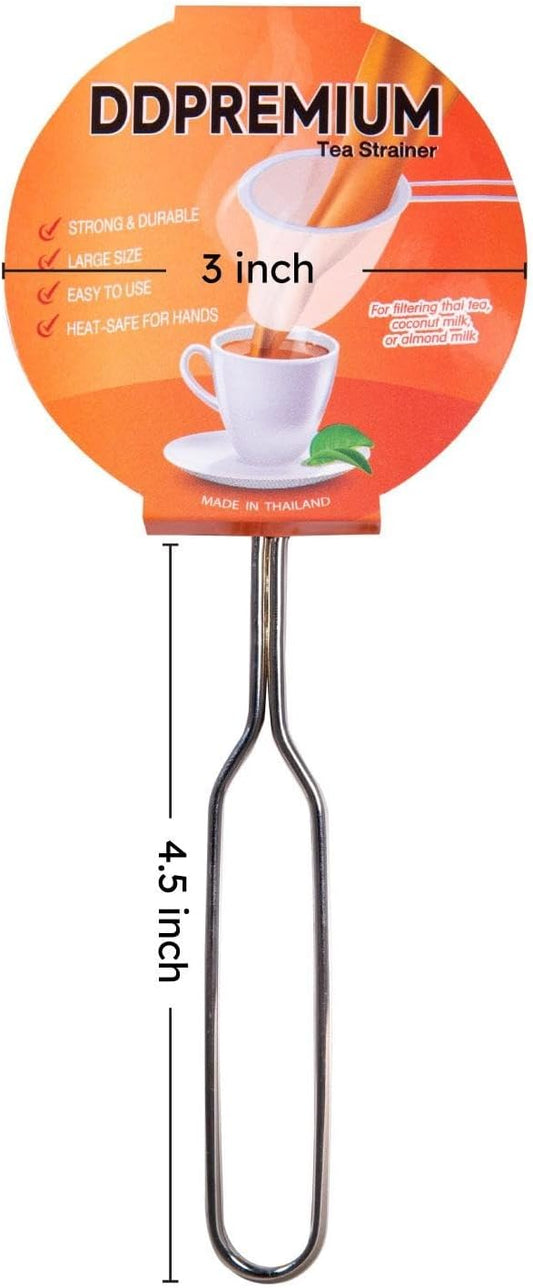 Traditional Thai Style Tea Filter Stainless Steel Size 3 Inches Friendly Using - Image 2
