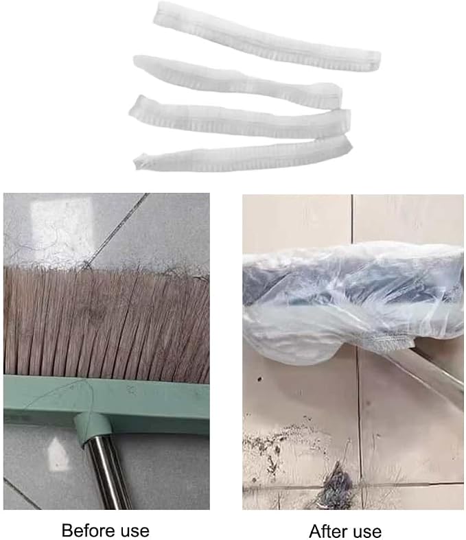 40 Pack Disposable Broom Covers Pet Hair Removal Broom Cloth Cover Caps - Image 4
