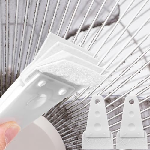 Sliner 2 Pcs Cobweb Duster Bendable Fan Duster Plastic Dust Cleaner Microfiber - Image 3