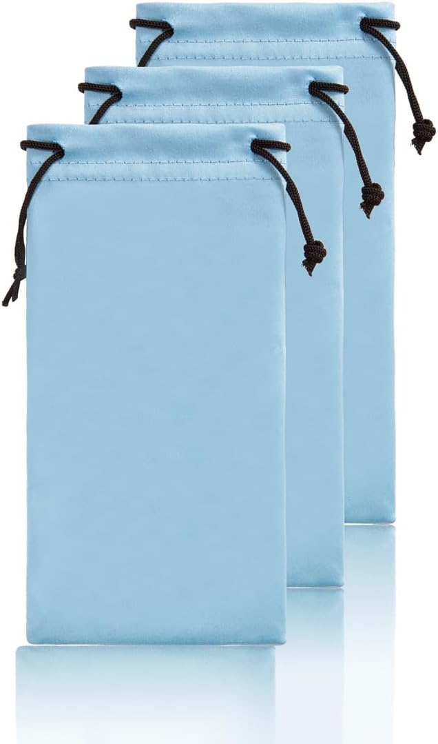 TRIUMPH VISION Soft Eyeglass Pouch 3 Pack by TRIUMPHVISION