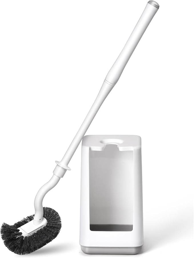 Toilet Bowl Brush and Holder Sturdy Plastic Long Handled Toilet Brushes by Unknown
