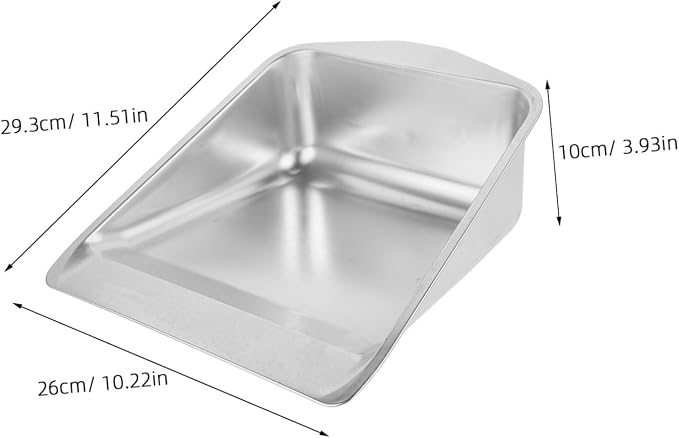 Heavy Duty Handheld Dustpan Stainless Steel Dust Pan Brush Dustpan and Brush - Image 2