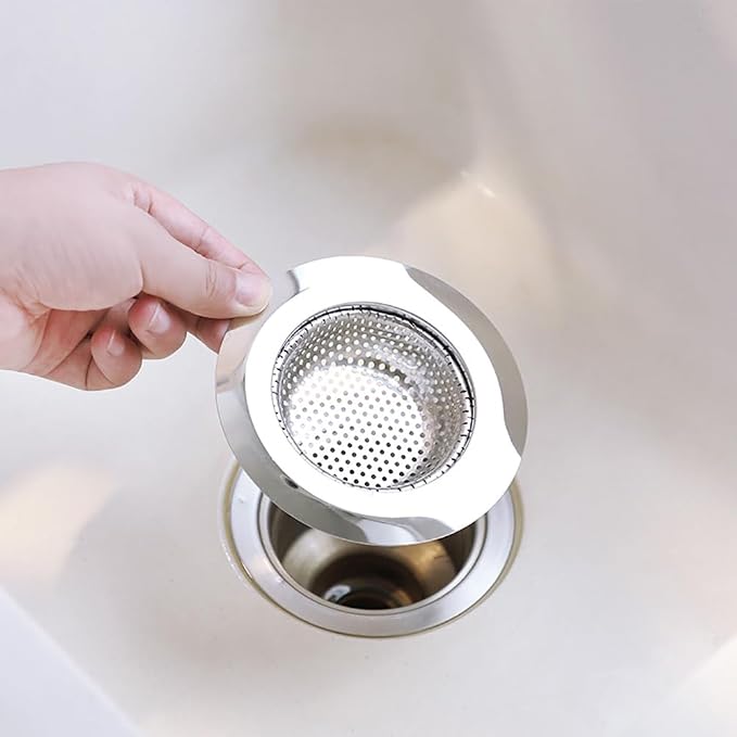 2 Pcs 11.5cm Stainless Steel Sink Strainers Sink Drain Baskets Small Basket - Image 4