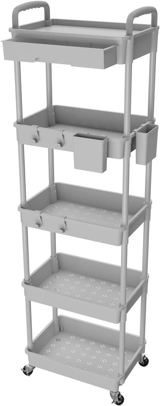 5 Tier Rolling Utility Cart by REBECAT