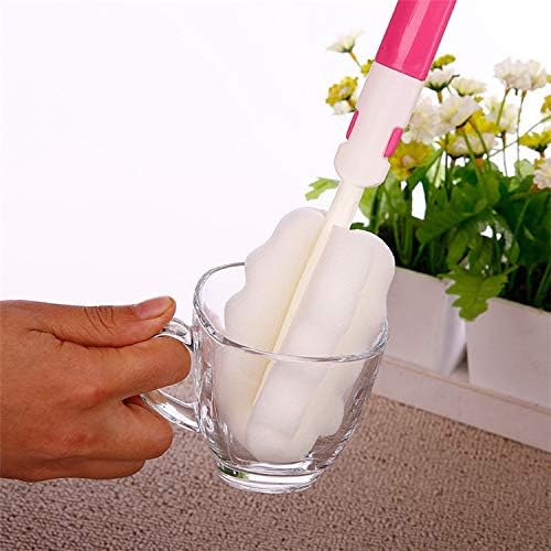 INVODA 4PCS Bottle Brush, Bottle Washer Set Long Sponge Bottle Cleaning Brushes - Image 9